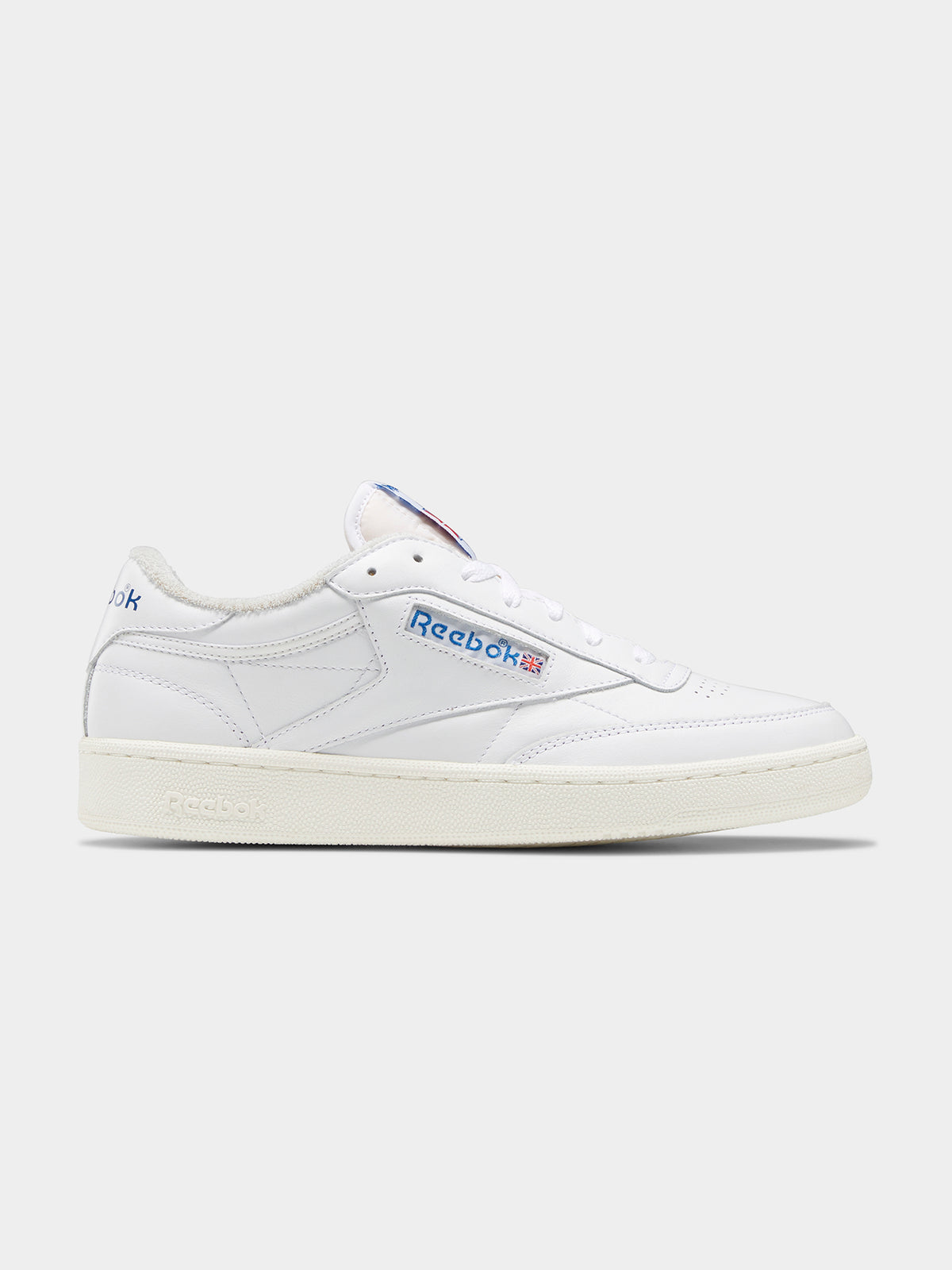 Mens Club C 85 Sneakers in White, Chalk &amp; Vector Blue