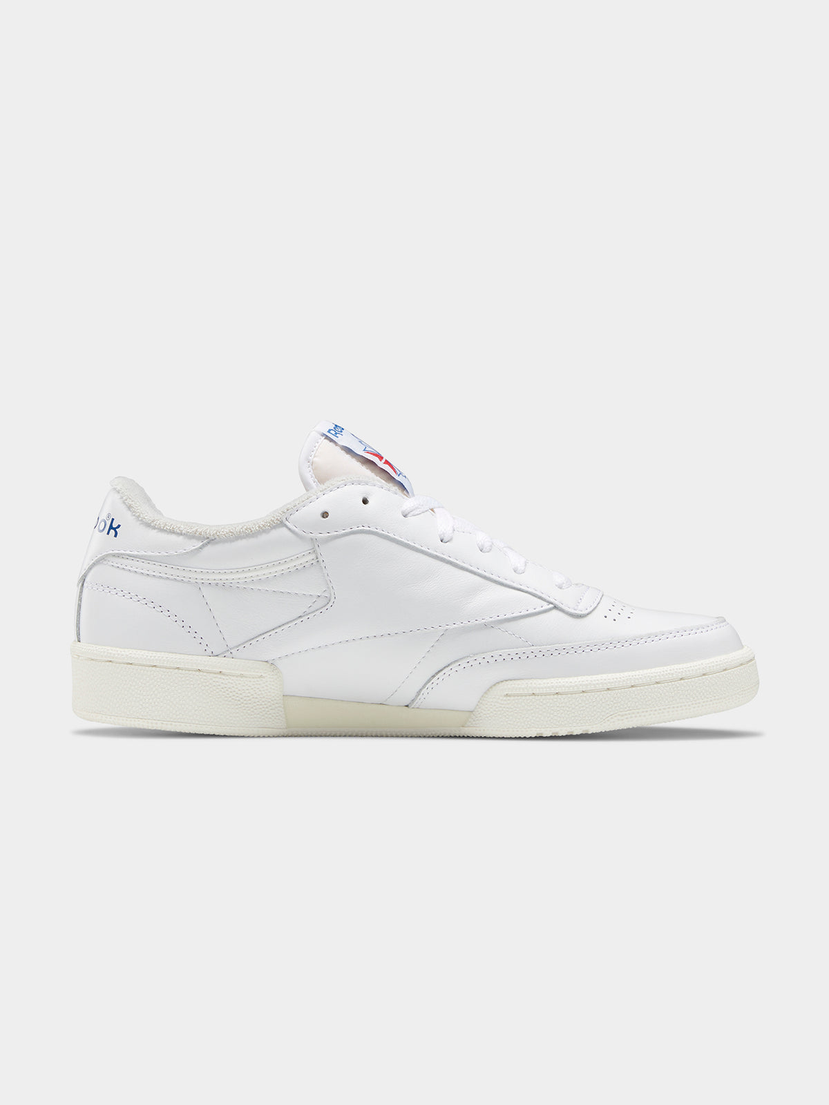 Mens Club C 85 Sneakers in White, Chalk &amp; Vector Blue