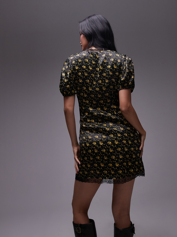 black panther dress All Mine Black Lace Mini Dress - US 6