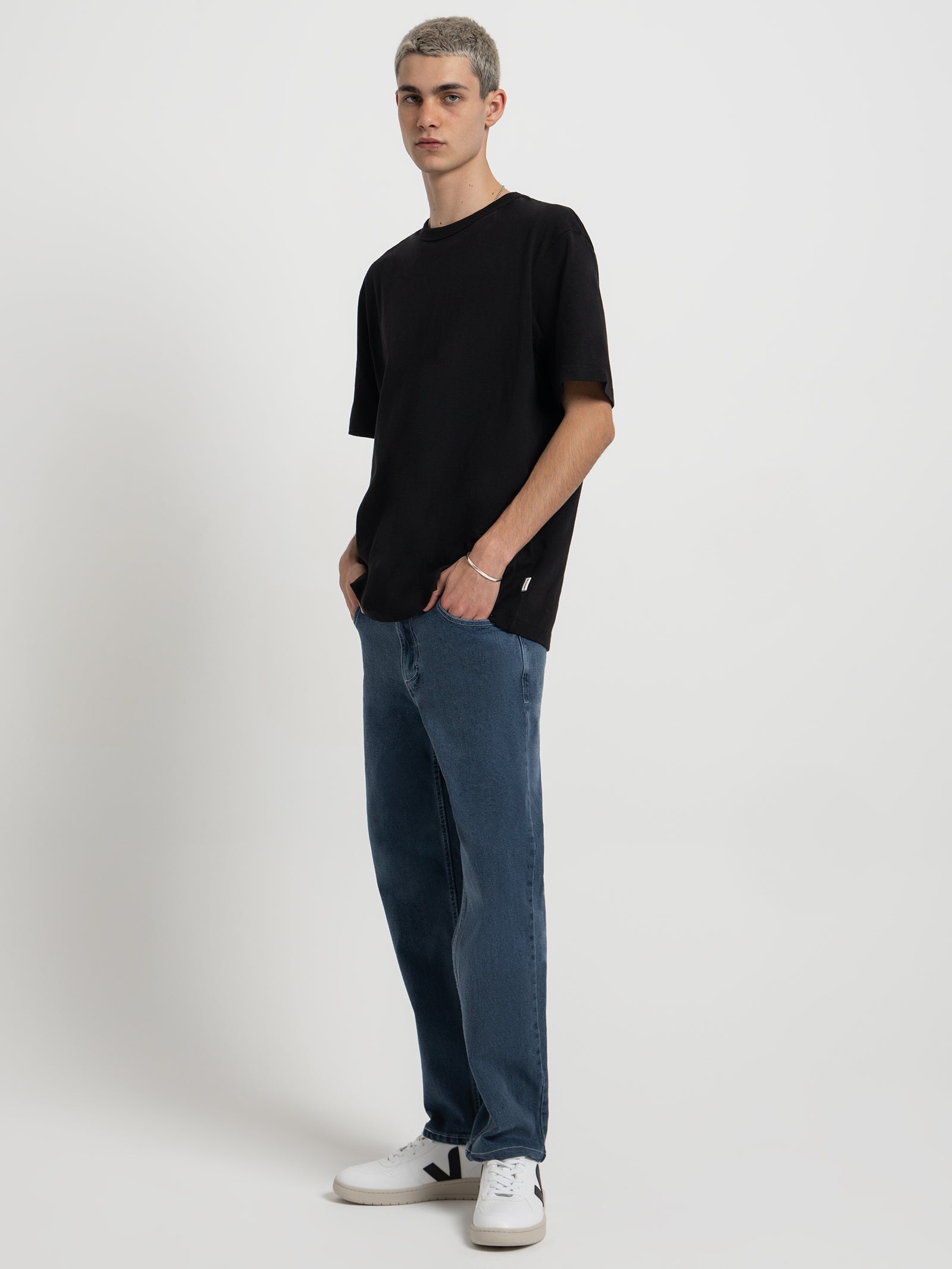 Colt Relaxed Tapered Jeans in Lagoon Blue