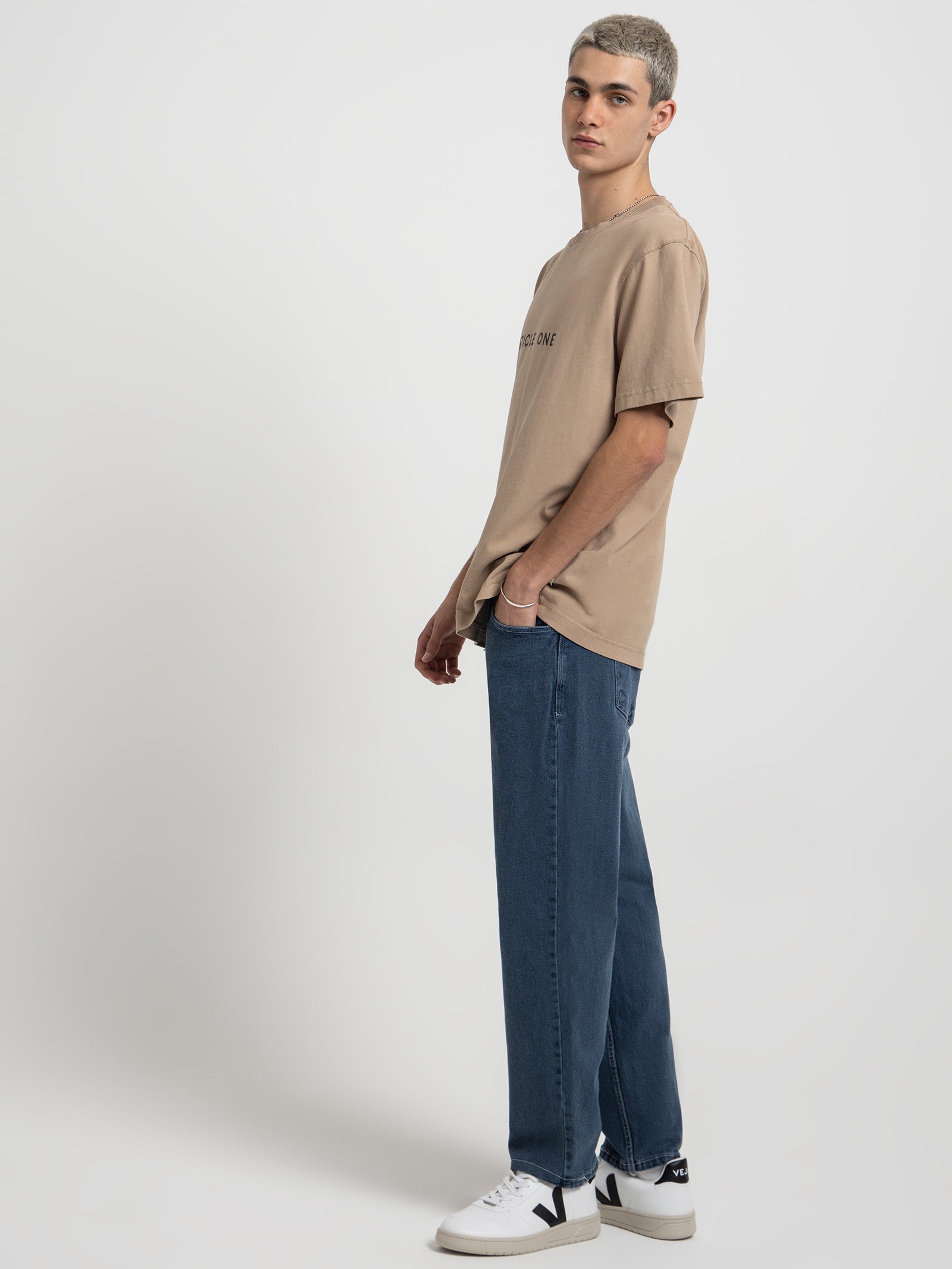 Colt Relaxed Tapered Jeans in Lagoon Blue