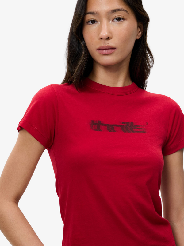 Thrills Cracked Boy Tee Deep Plum