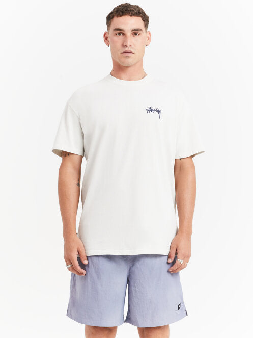 Angels Heavyweight Short sleeve T-Shirt in Pigment Washed White