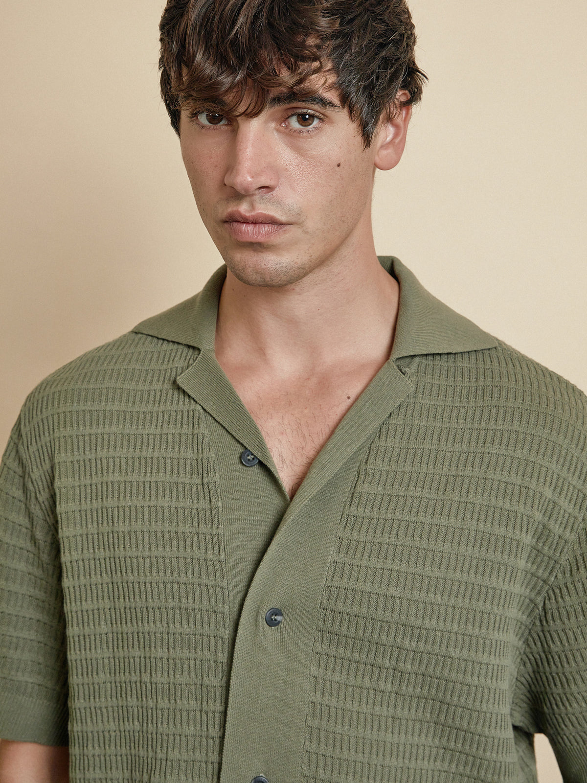 Zanito Knit Shirt in Olive