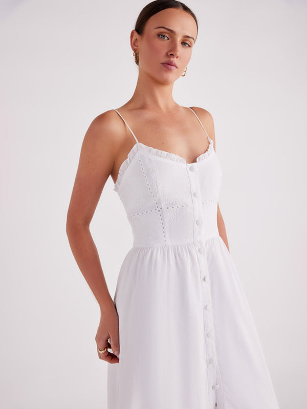 SNDYS Astrid Maxi Dress White