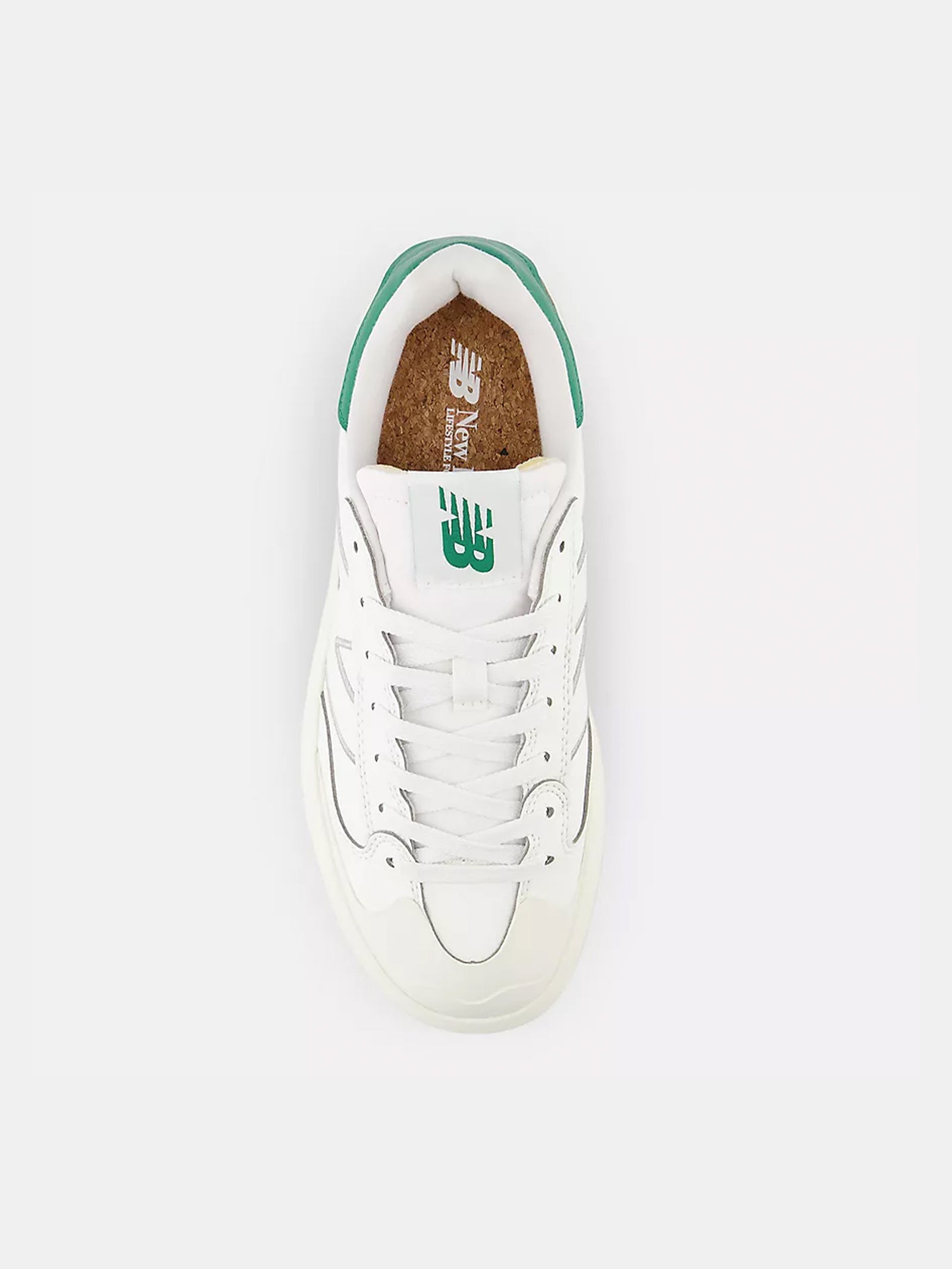 Womens CT302 Sneakers in White & Green