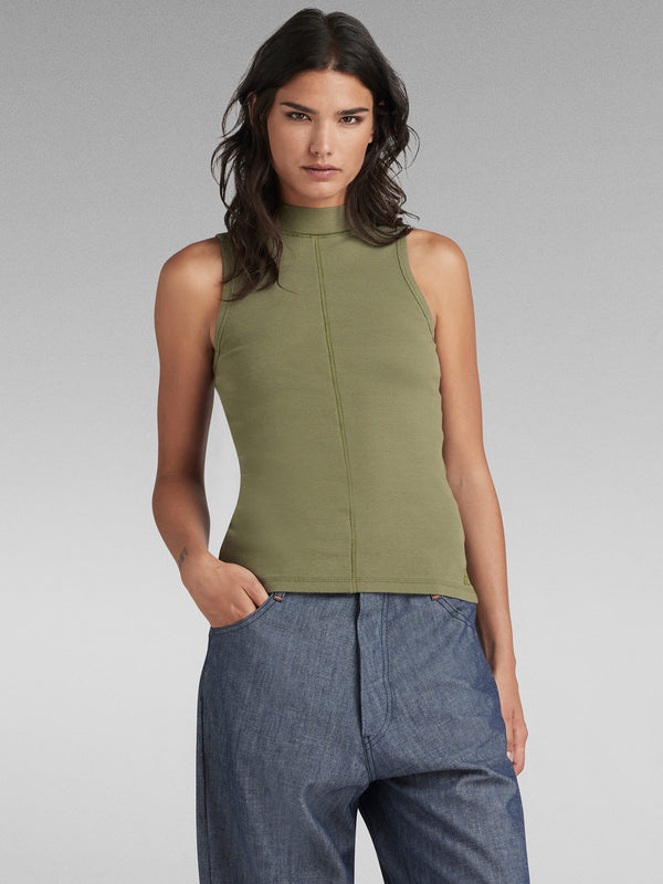 Top Blurry Camo Slim Mock | Multi Color | ® ES