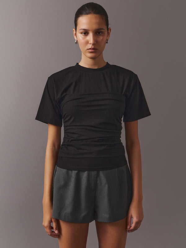 MSE Layered Tee Black | Glue Store