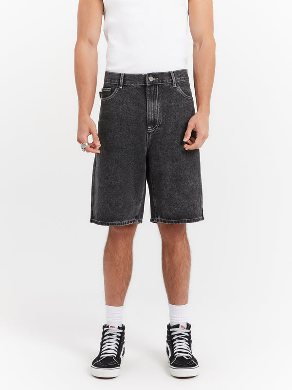 Stussy Washed Canvas BIG OL Shorts black Stussy Big Ol' Washed
