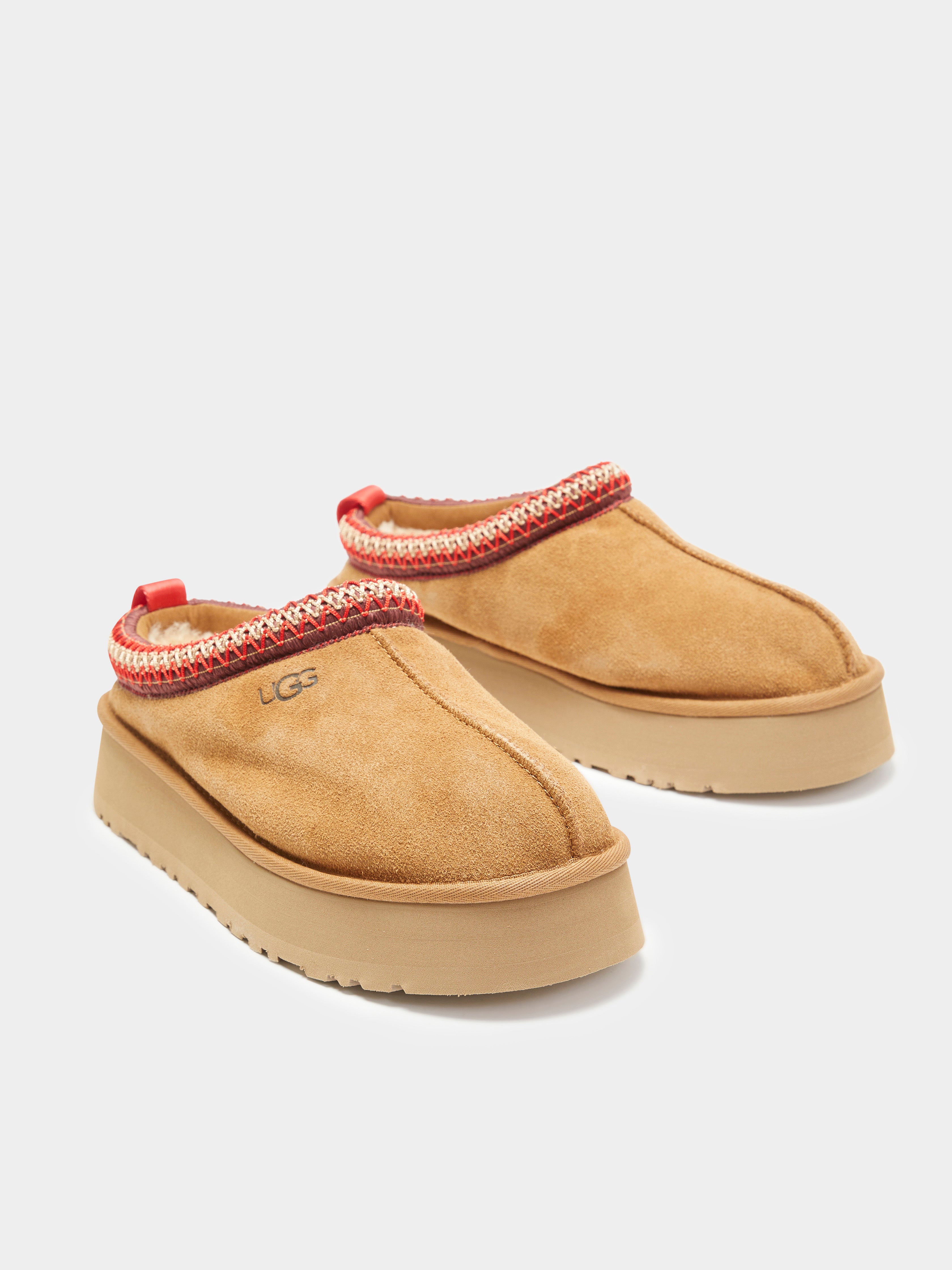 Womens Tazz Platform Slip-On Shoes in Chestnut Brown