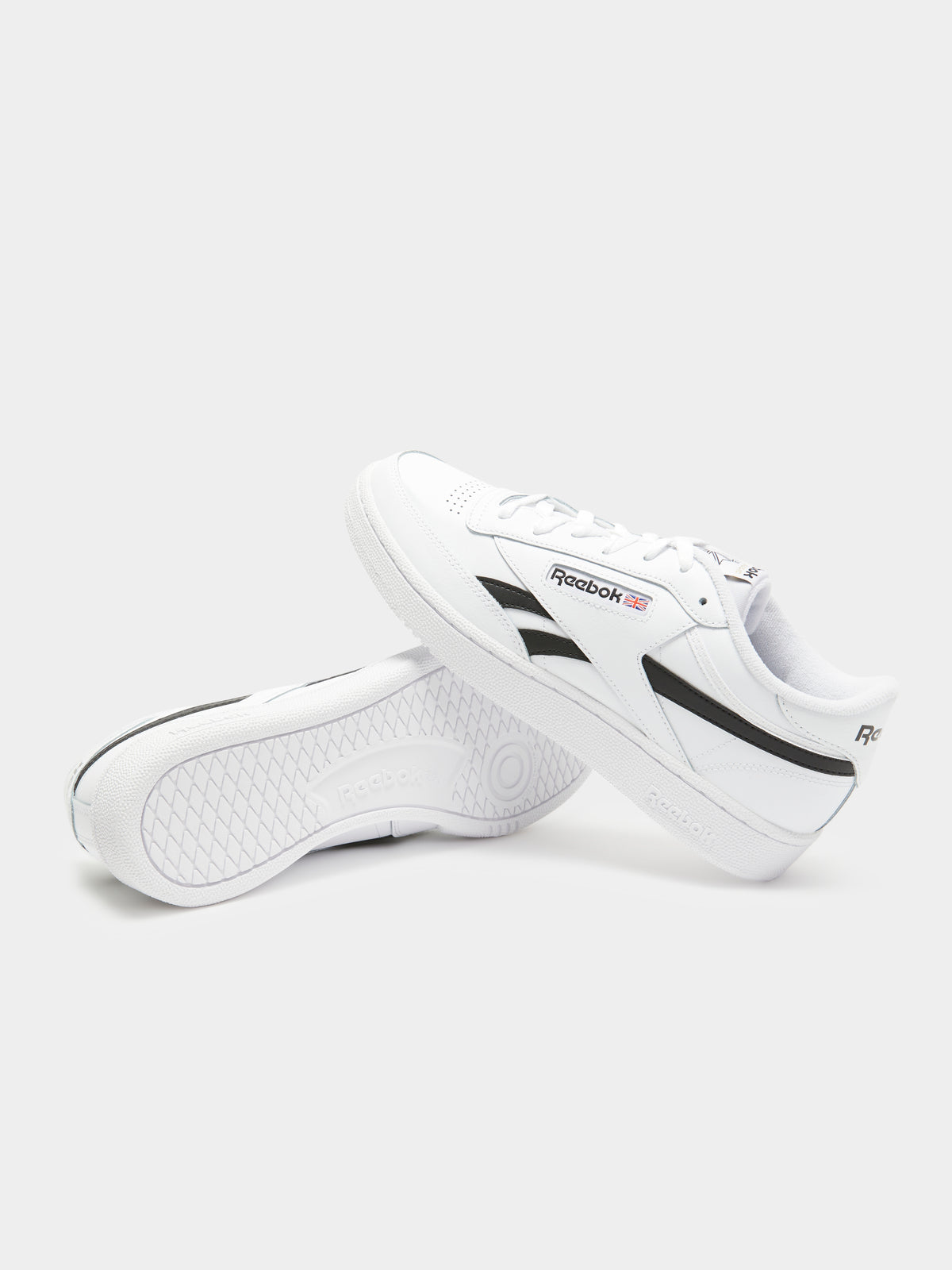Unisex Club C Revenge Sneakers in White &amp; Black