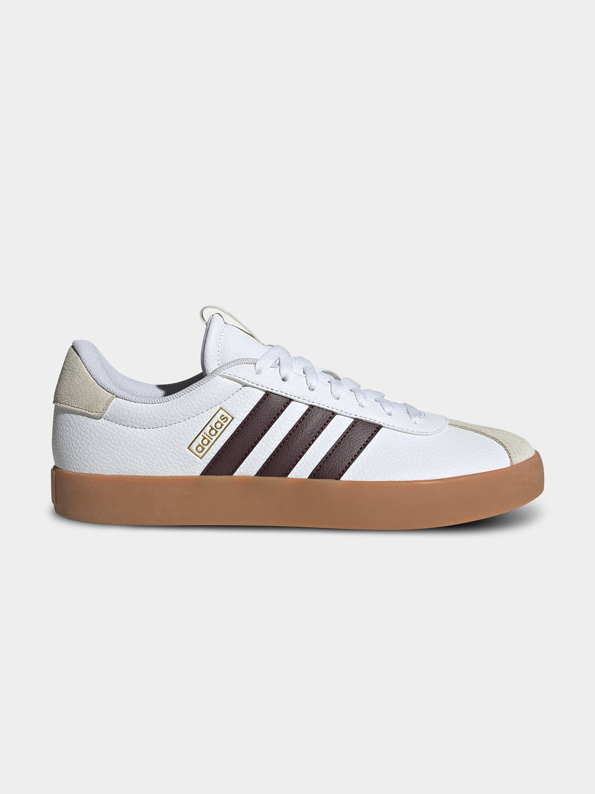 Mens VL Court 3.0 Sneakers in White, Shadow Brown &amp; Aluminium