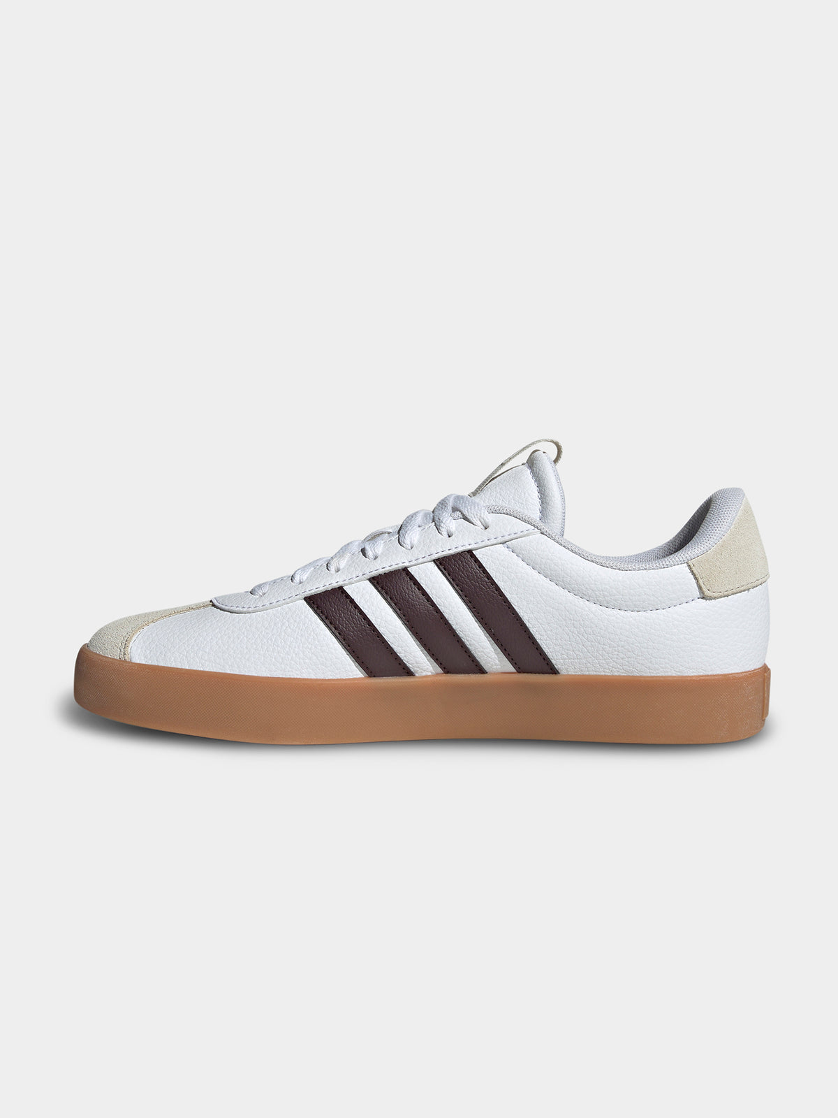 Mens VL Court 3.0 Sneakers in White, Shadow Brown &amp; Aluminium