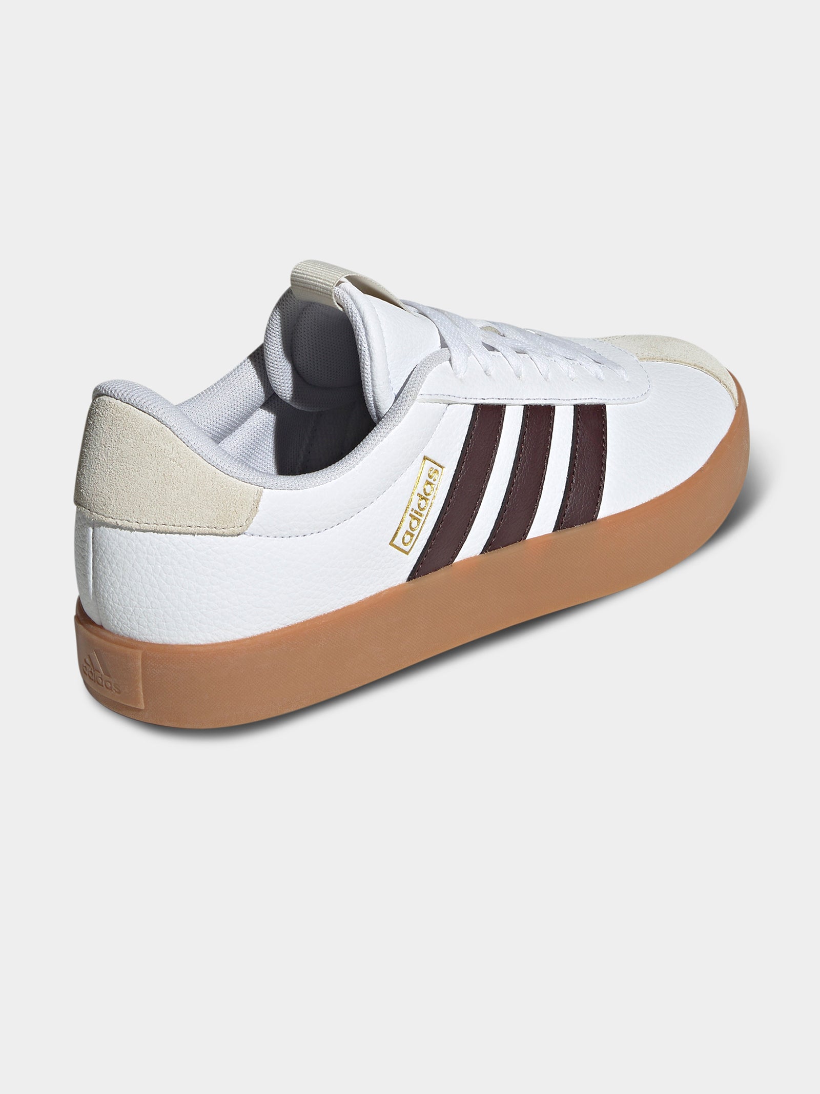 Mens VL Court 3.0 Sneakers in White, Shadow Brown & Aluminium