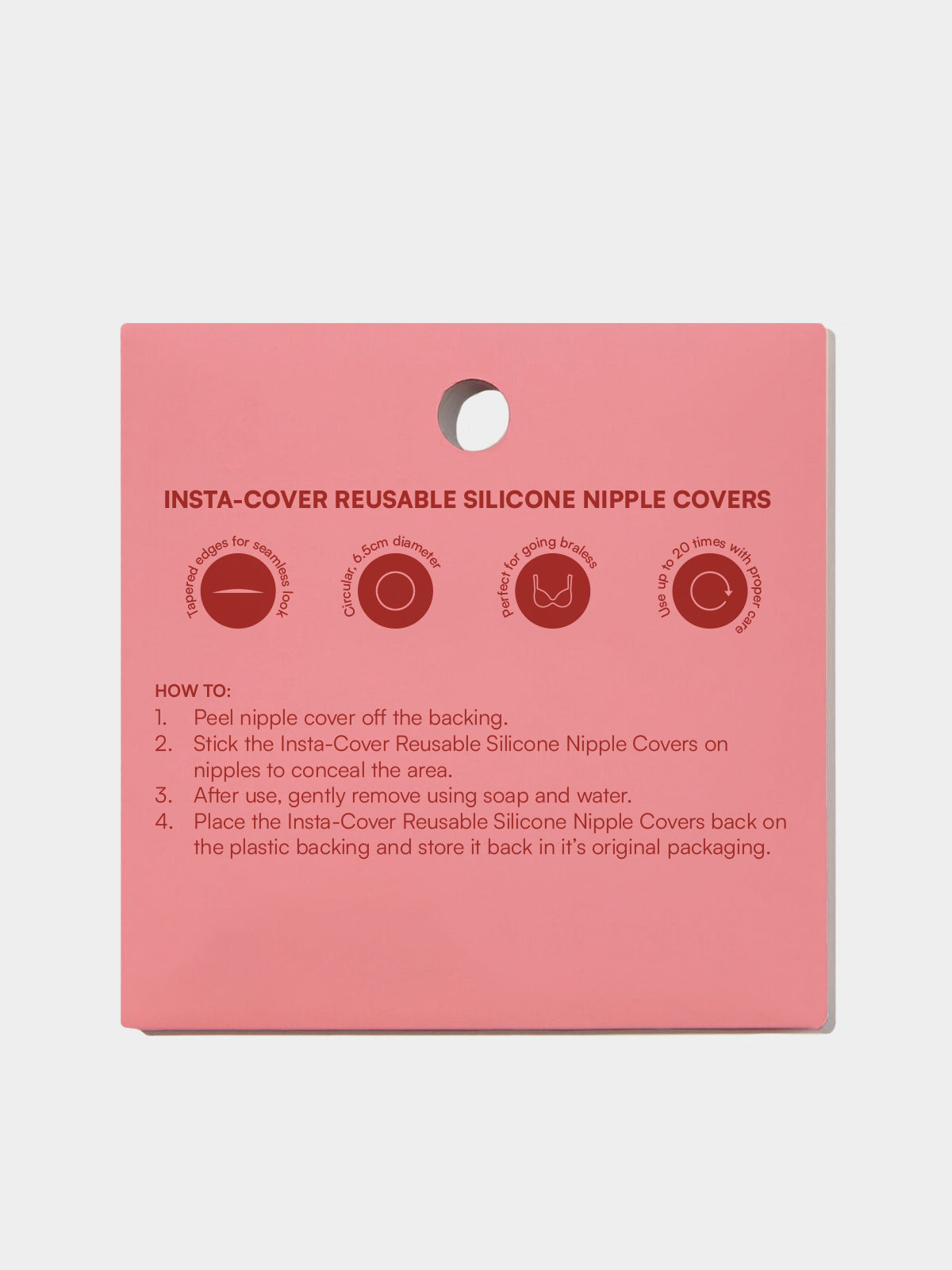 Insta-Cover Reusable Silicone Nipple Covers in Nude
