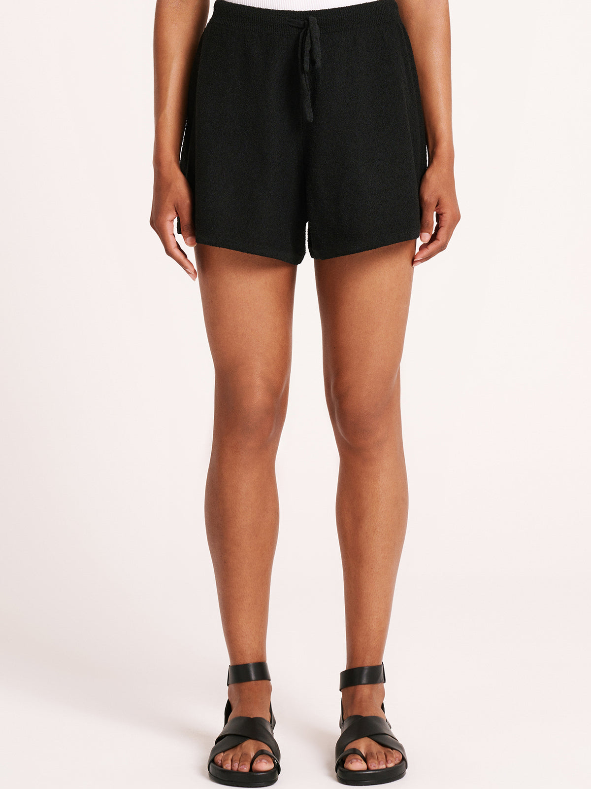 Zosia Knit Shorts in Black