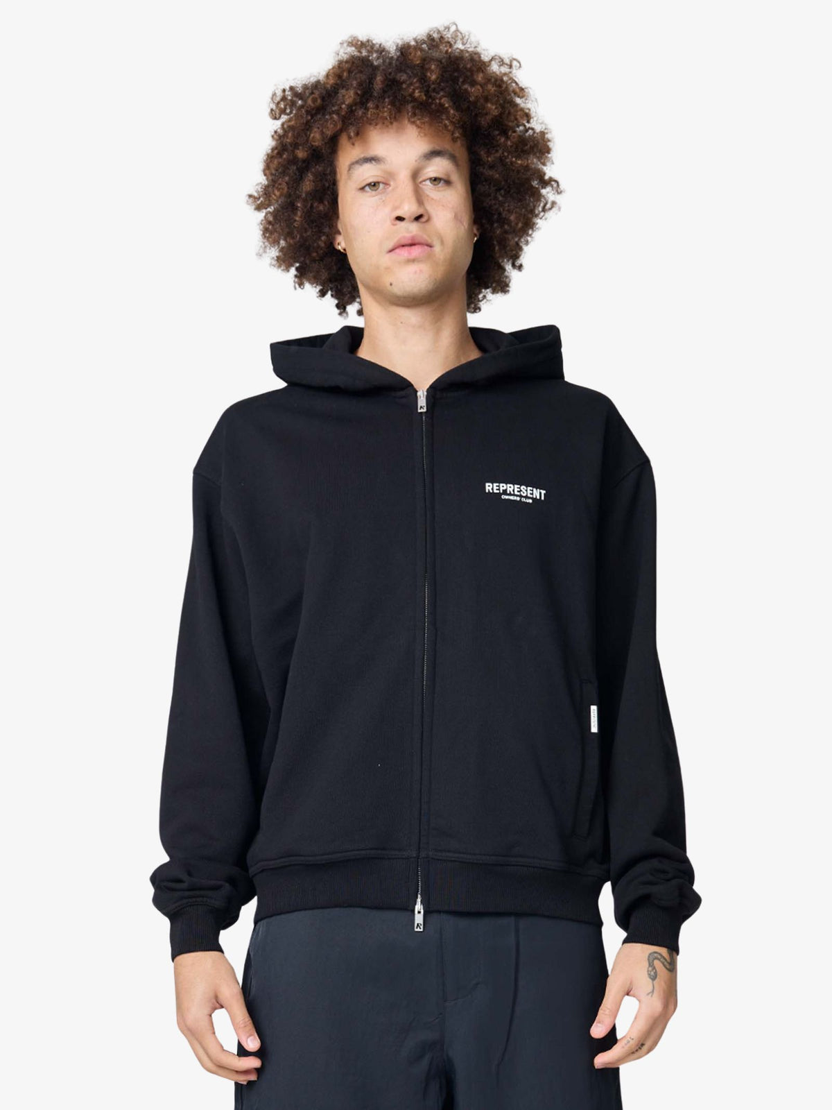 Represent Represent Owners Club Zip Hoodie | Black