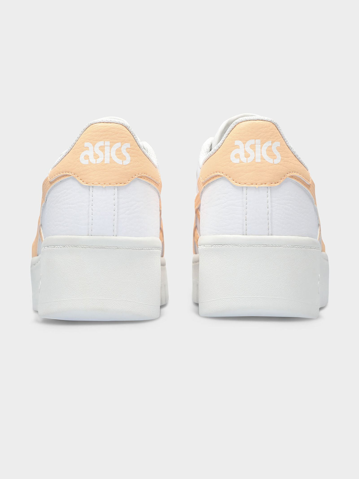 Womens Japan Sneaker Platform in White &amp; Apricot