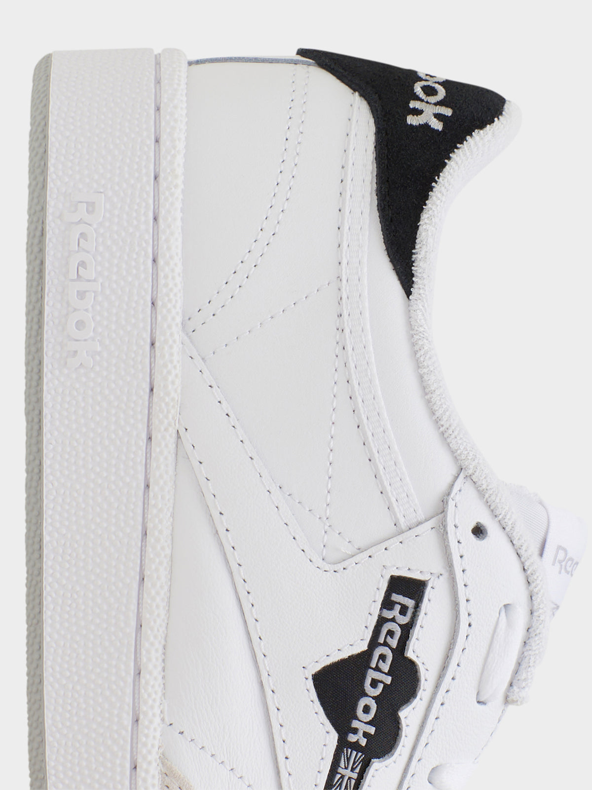 Unisex Club C 85 Sneakers in White &amp; Black