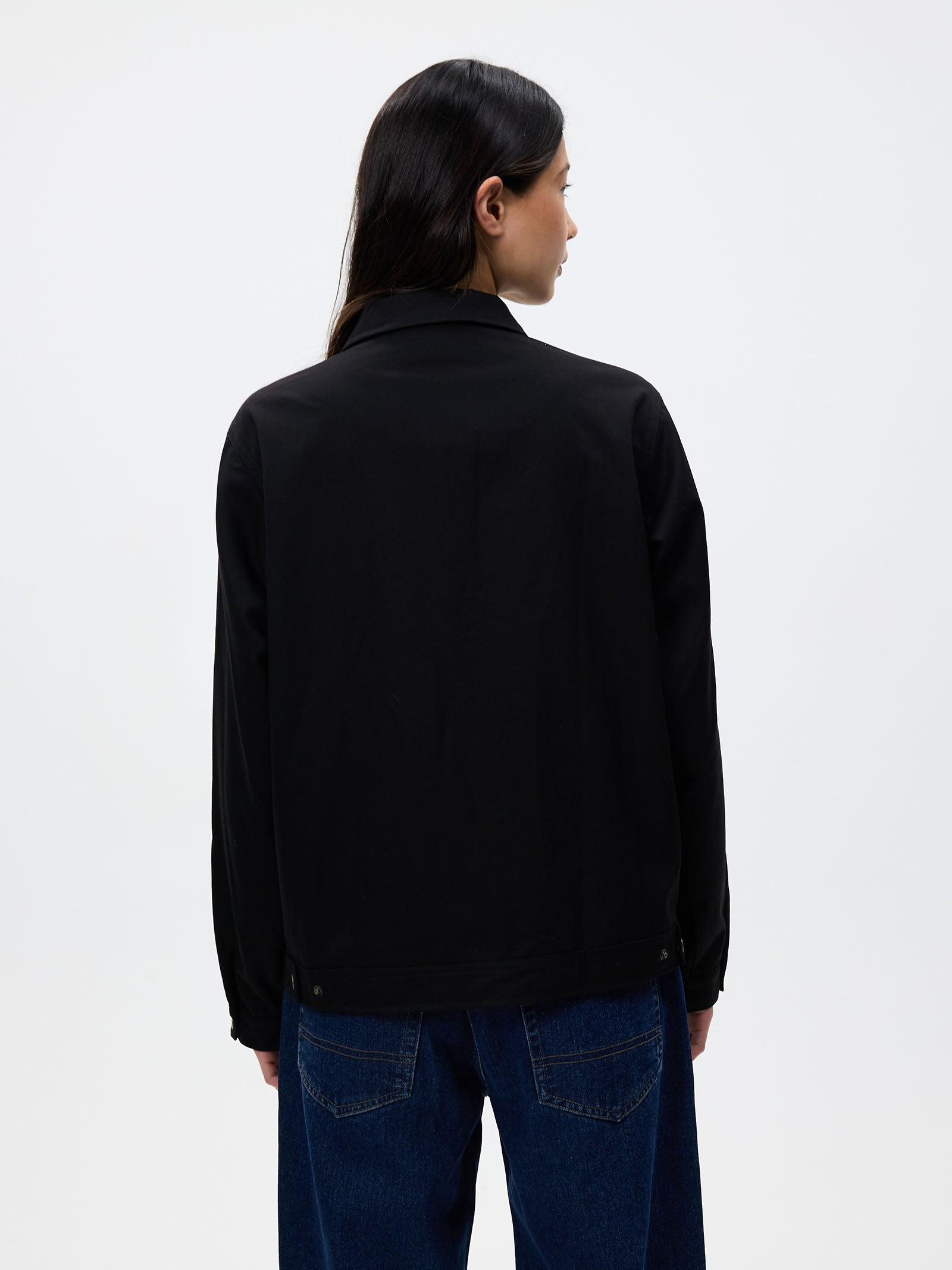 Womens Gaberdine Zip Jacket