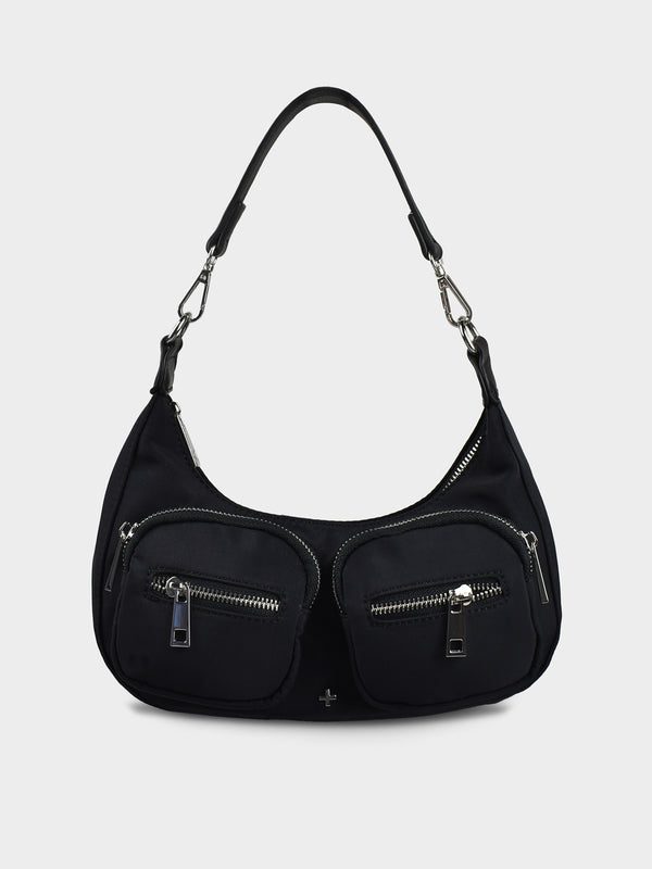 Peta and jain Summer Nylon Crossbody in Black Silver Glue Store