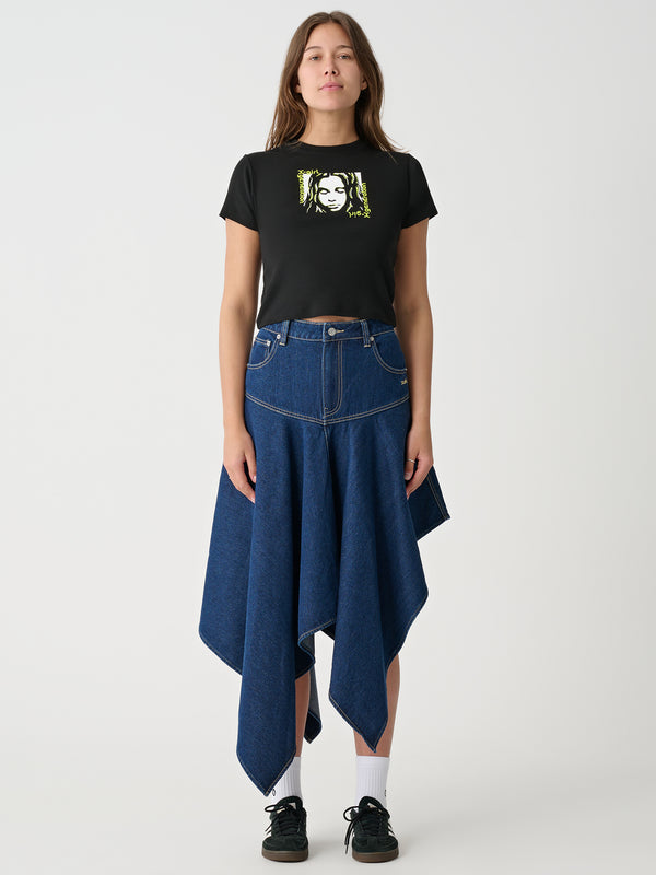 Xgirl Mills Handkerchief Skirt (Dark Denim) main image 0