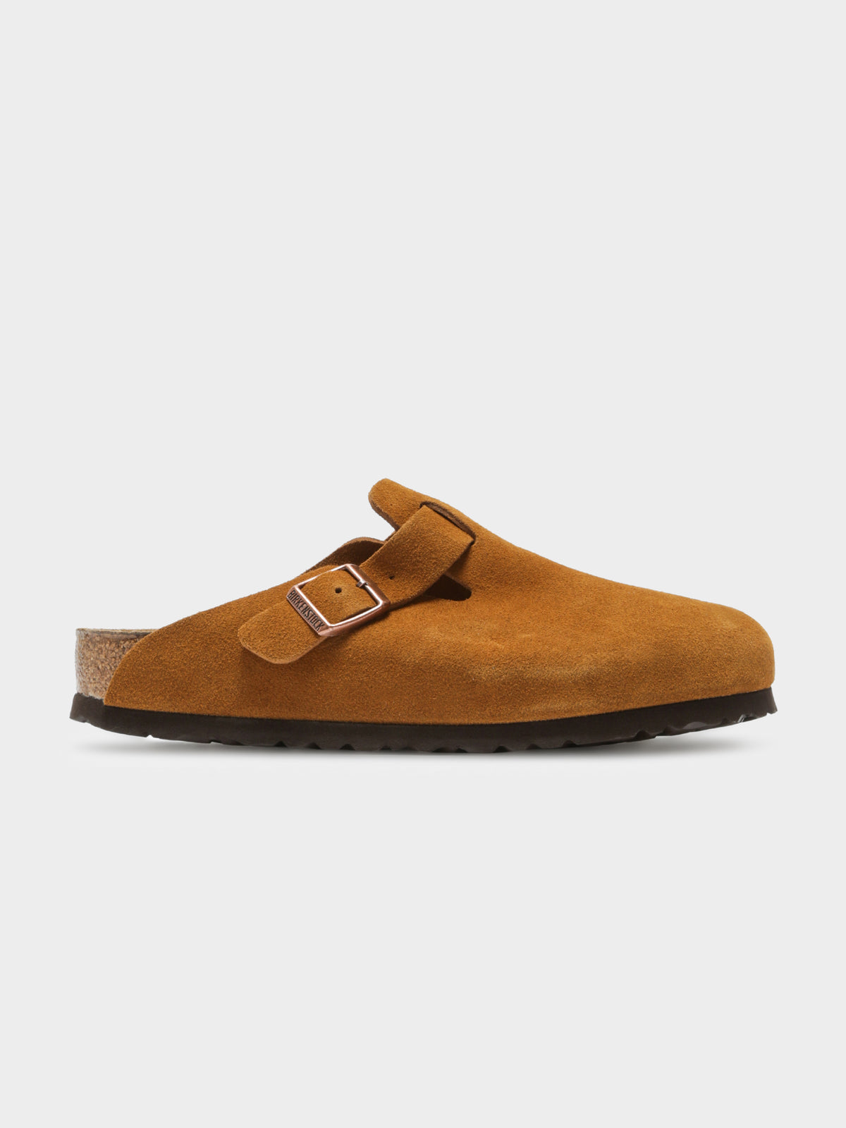 Unisex Boston Soft Footbed Slip-Ons in Mink Suede Leather
