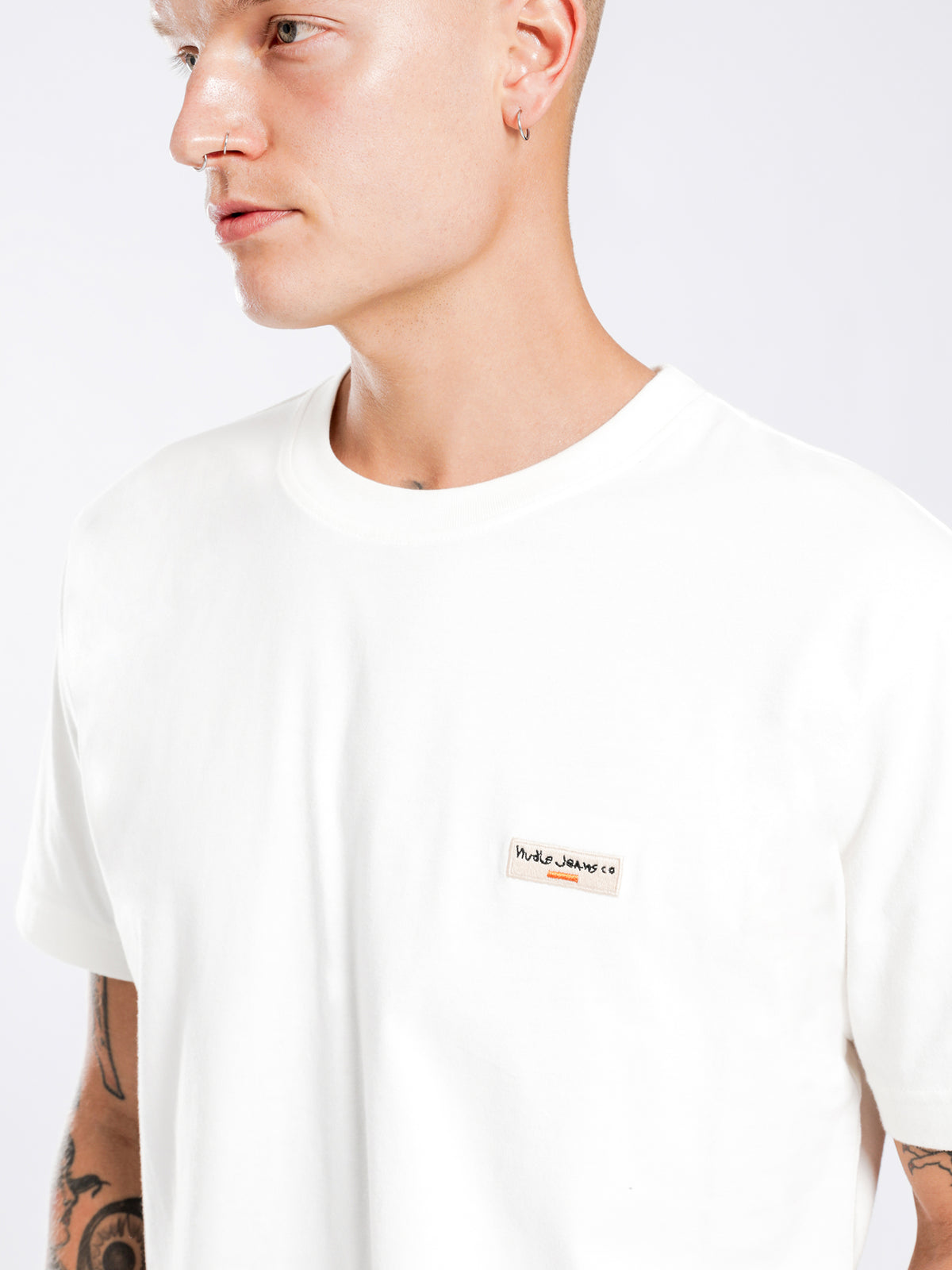 Daniel Logo T-Shirt in Off White