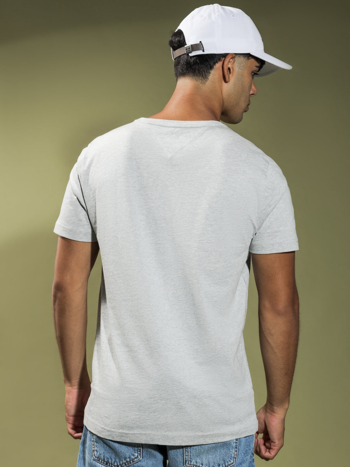 May Crew Neck T-Shirt in Grey Marle