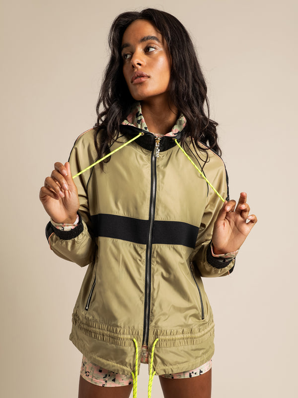 Pe nation Man Down Reversible Jacket in Khaki Multi Glue Store