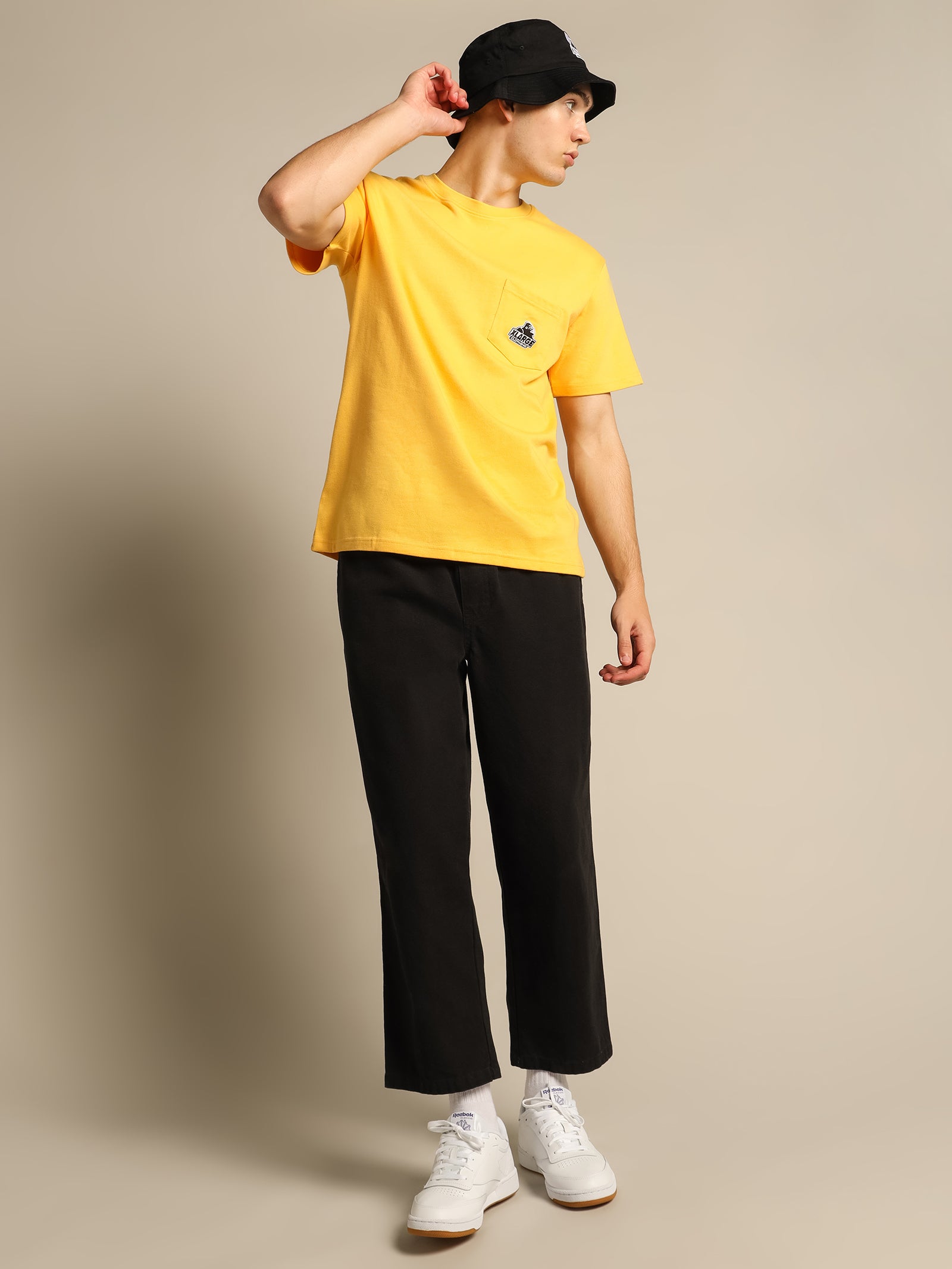 91 Short Sleeve Pocket T-Shirt in Yellow