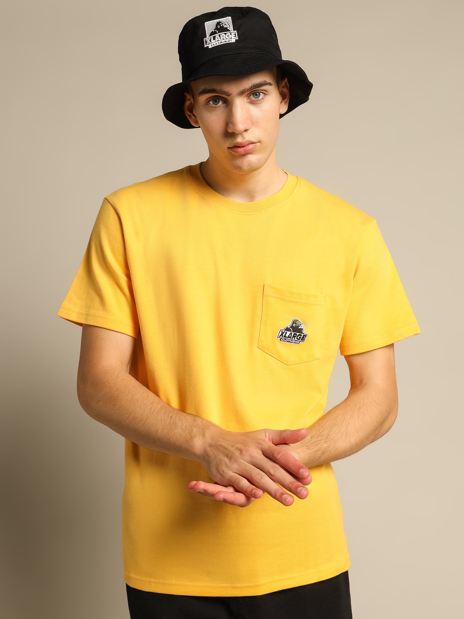 91 Short Sleeve Pocket T-Shirt in Yellow