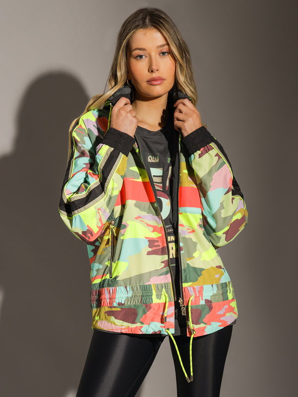 Man Down Reversible Jacket in Dark Shadow Grey & Camo Pri Glue Store