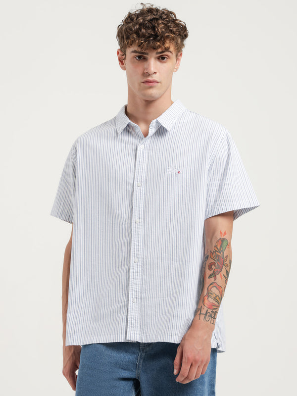 トップス simplycomplicated OXFD SHIRT STRIPE トップス Simply Complicated OXFD SHIRT STRIPE シンプリーコンプリ