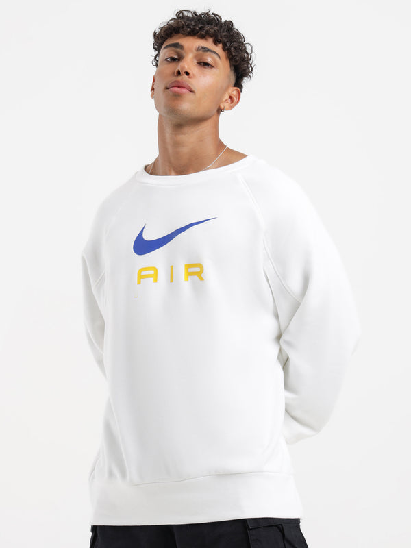 white nike air sweater