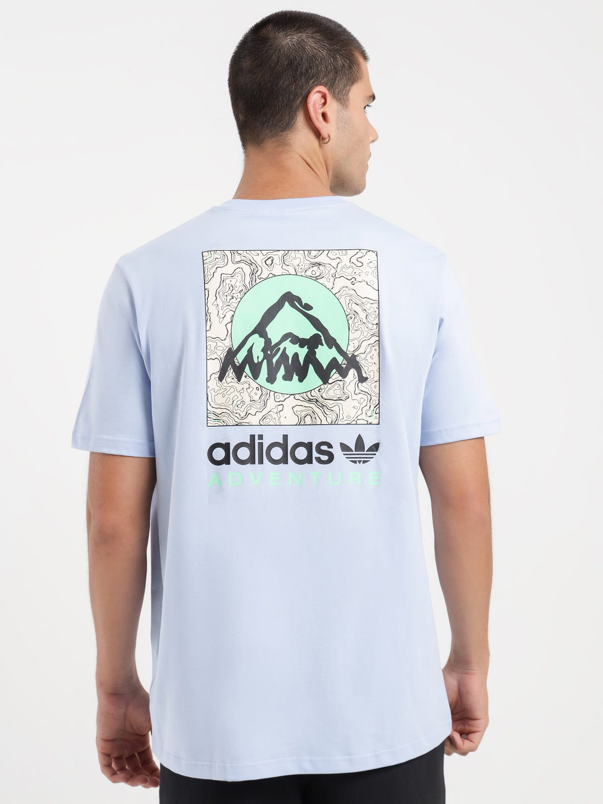 Adventure Mountain Back T-Shirt in Blue