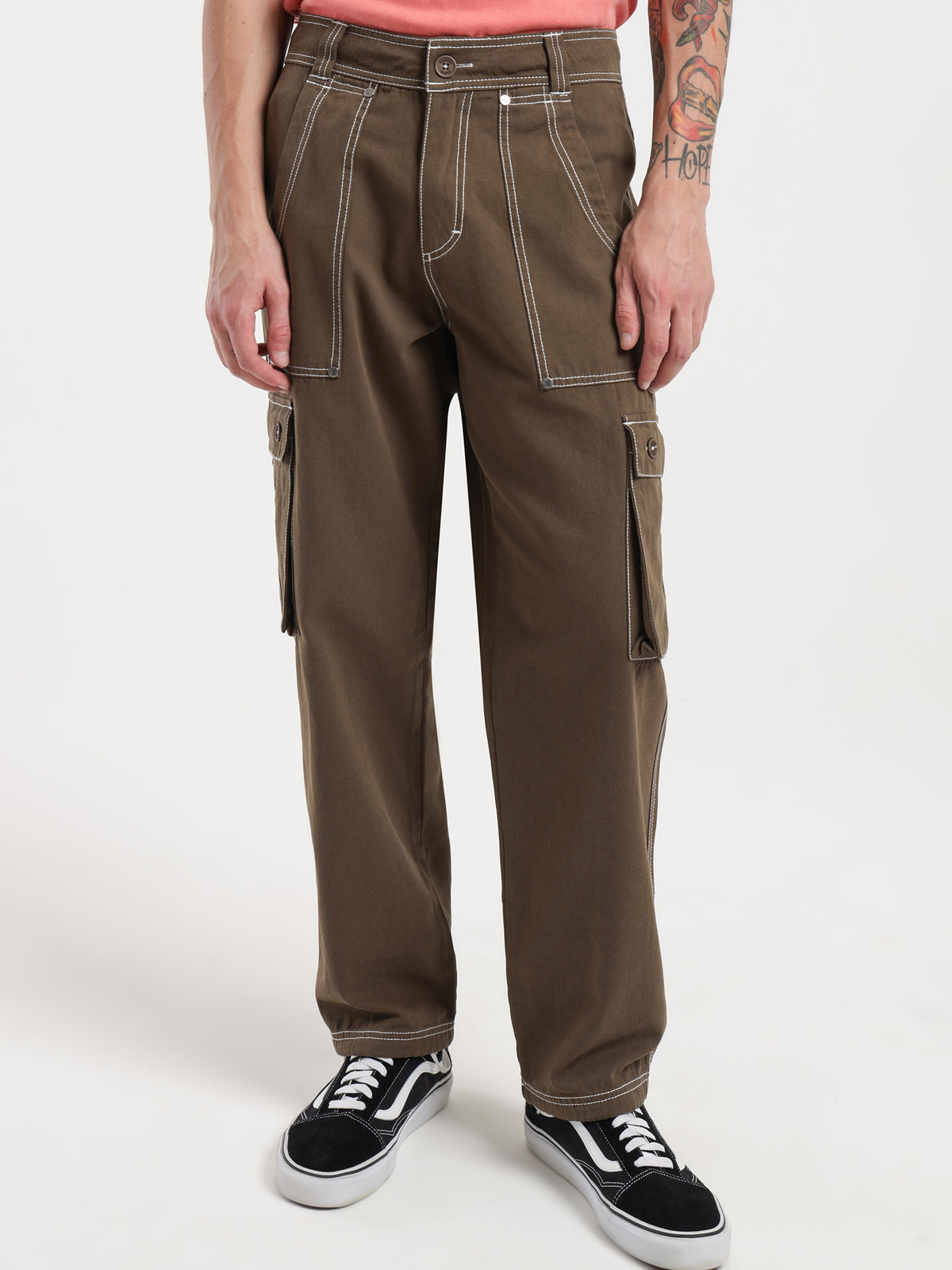 Syndicate Cargo Pants in Chocolate