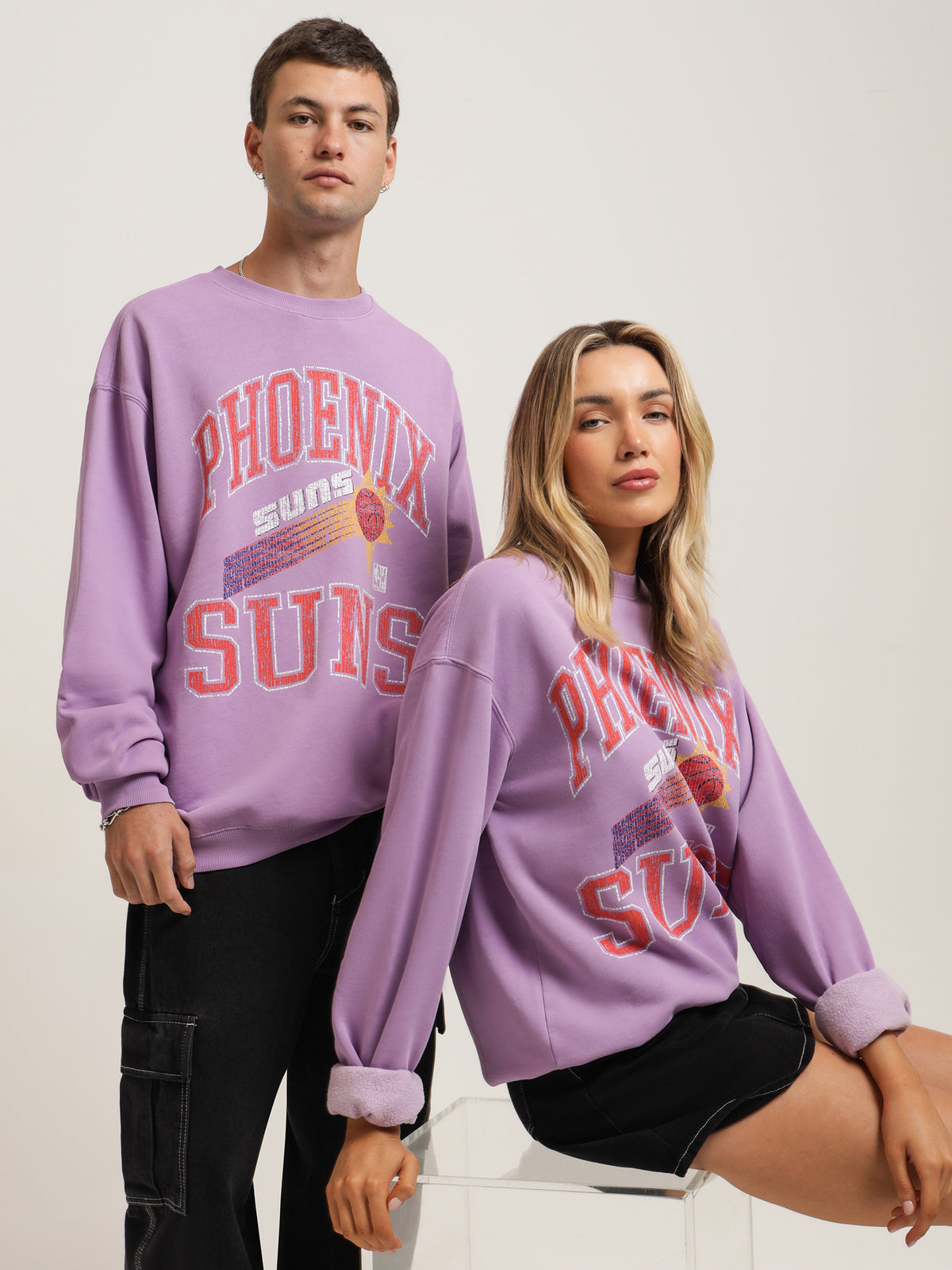 Phoenix Suns Crew Sweater in Purple