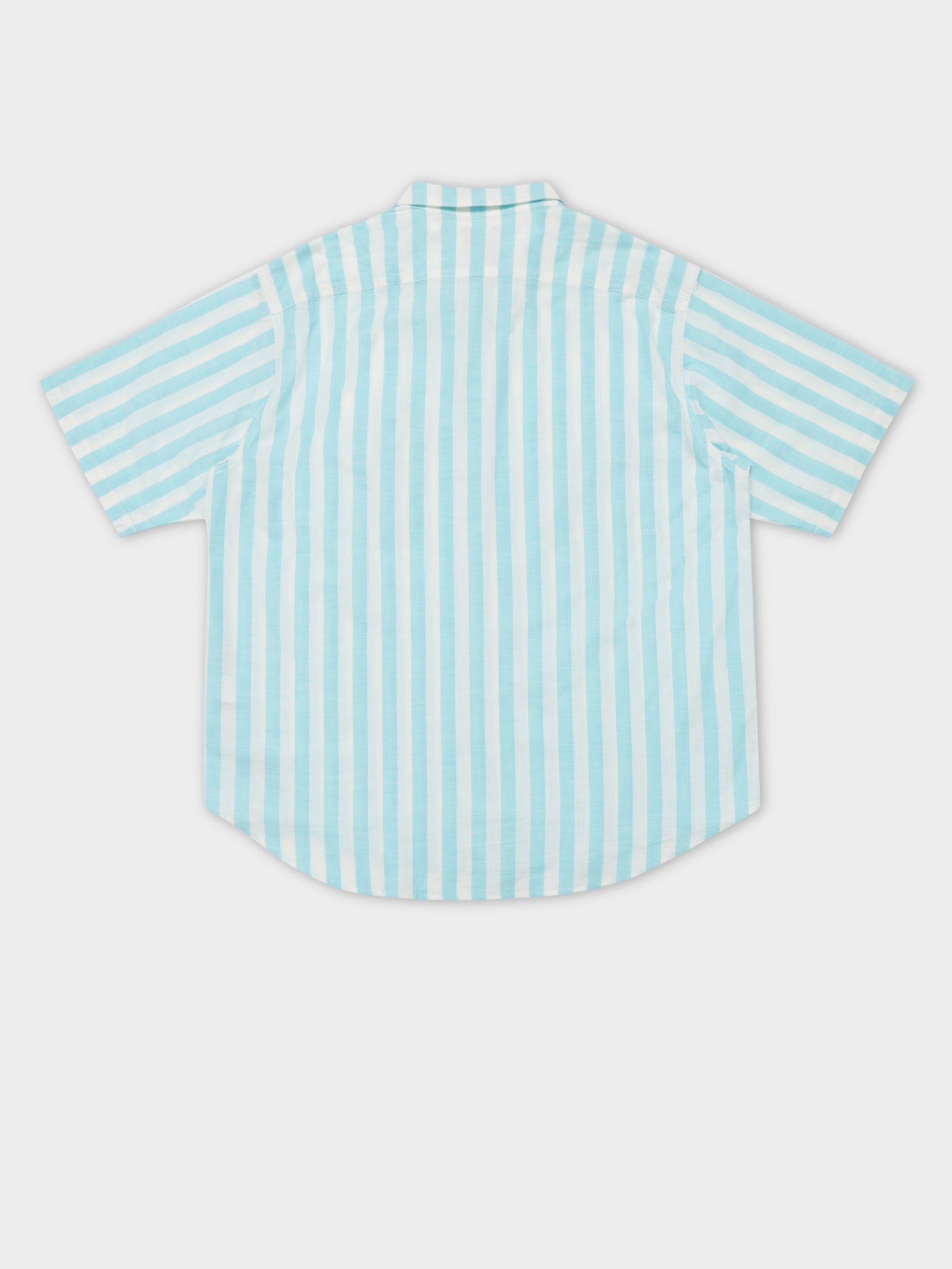 Skate Short Sleeve Woven Shirt in Blue & White