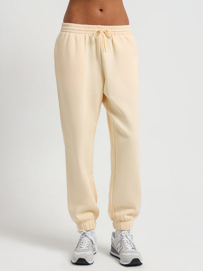 Carter Curated Trackpants in Custard