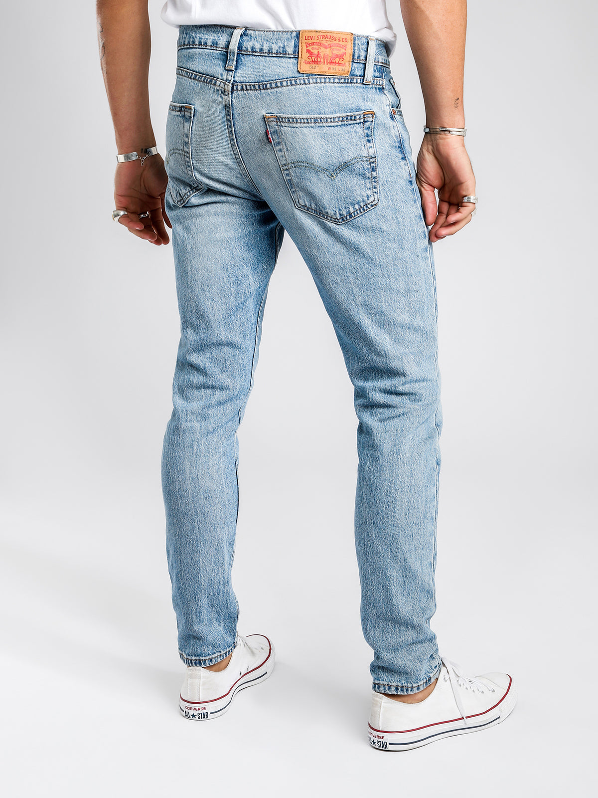 512 Slim Tapered Fit Jeans in Bass Super Light Denim