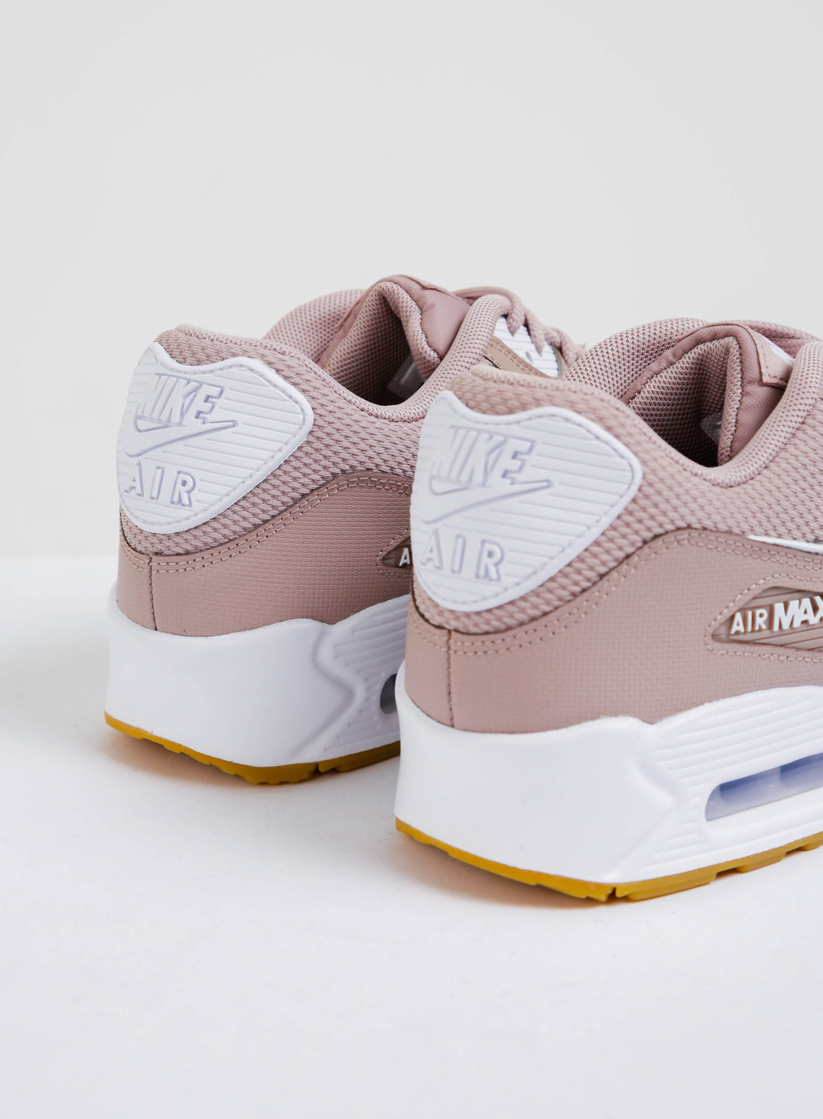 Womens Air Max 90 Sneakers in Taupe &amp; White