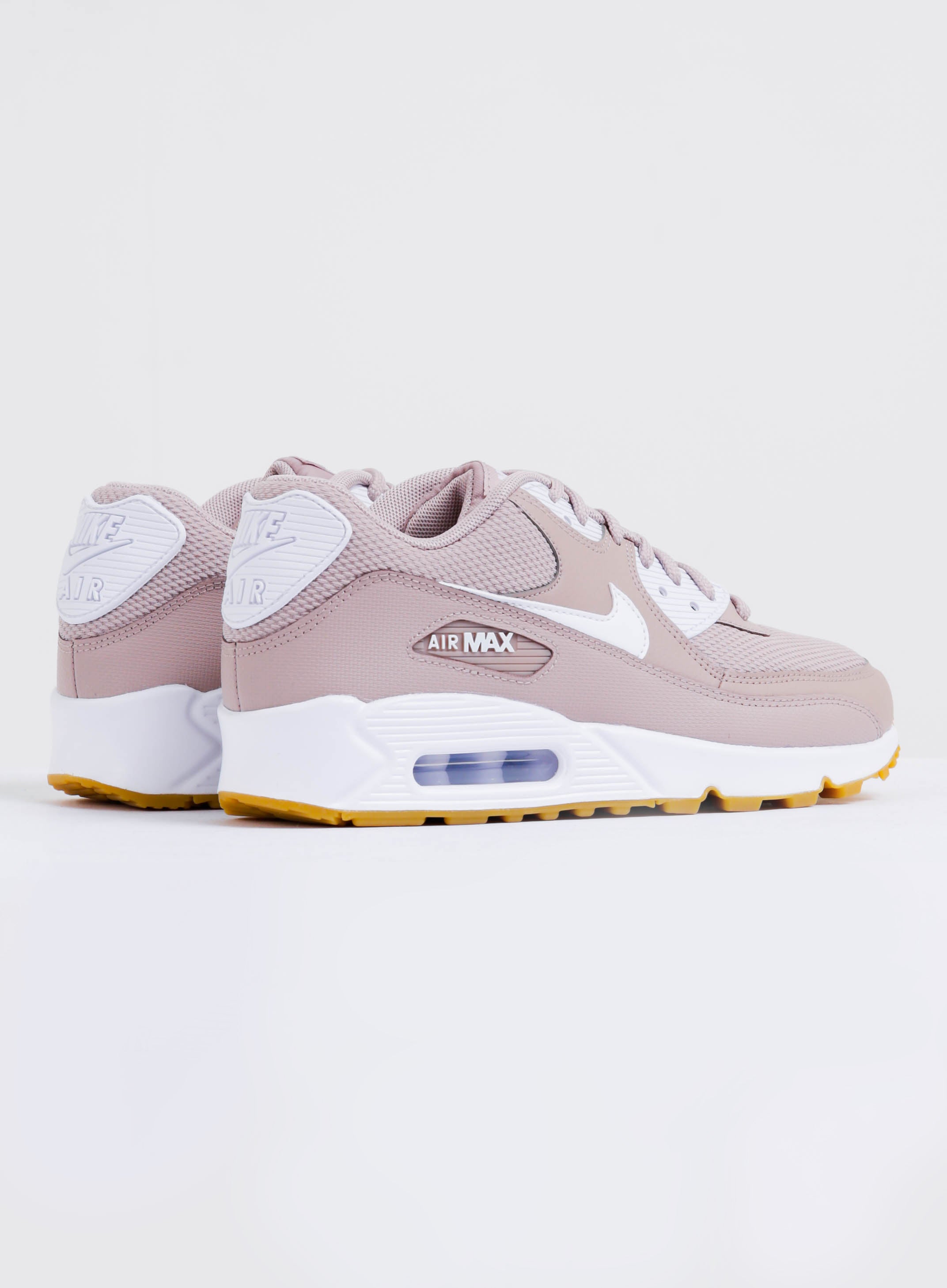 Womens Air Max 90 Sneakers in Taupe & White