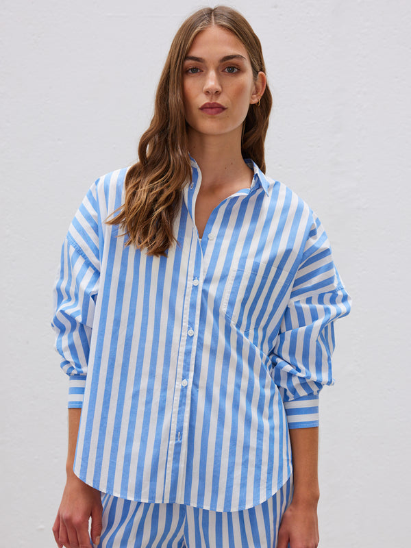 Decisa LR T-Shirt in Blu Stripe