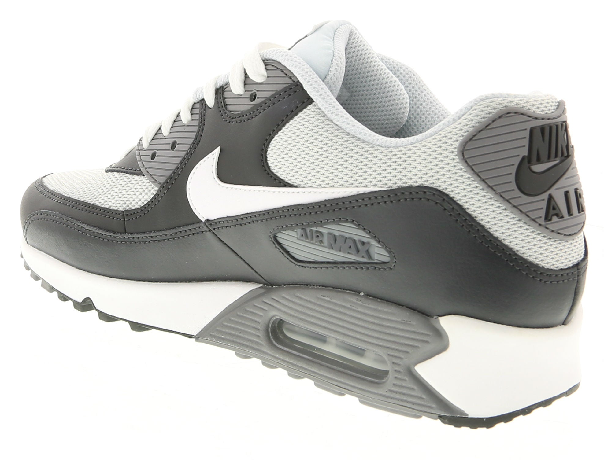 Air Max 90 Essential Sneakers in White & Grey