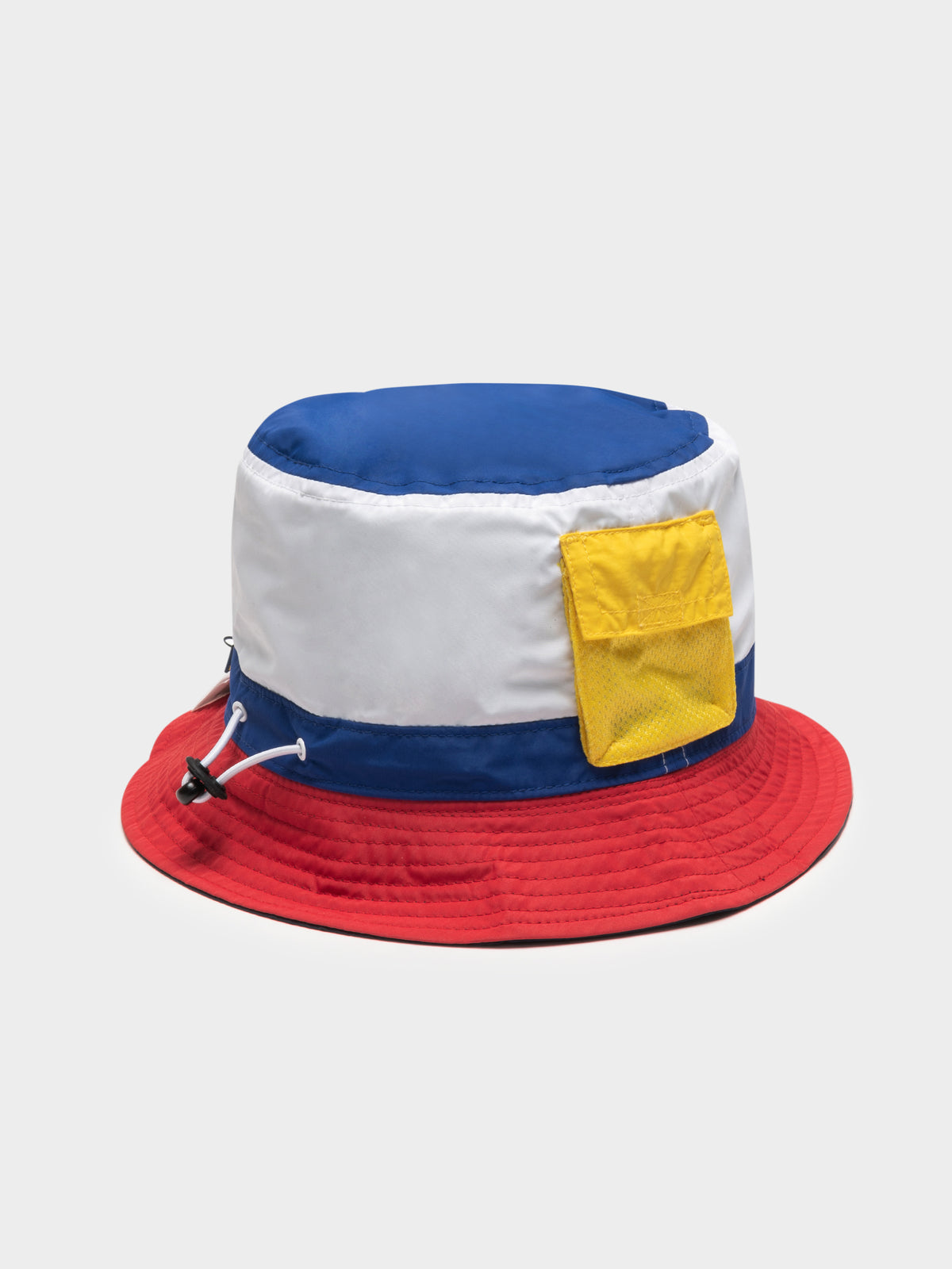 Reversible Colourblock Bucket Hat in Blue &amp; Red