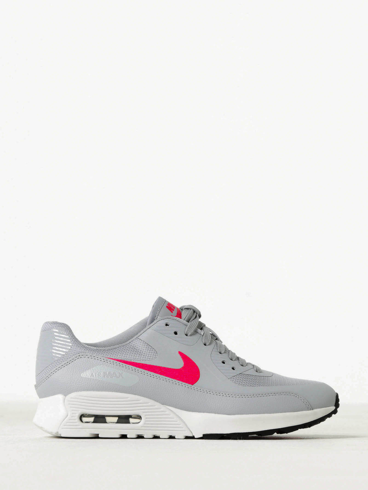 Womens Air Max 90 Ultra 2.0 Sneakers in Grey &amp; Bright Pink