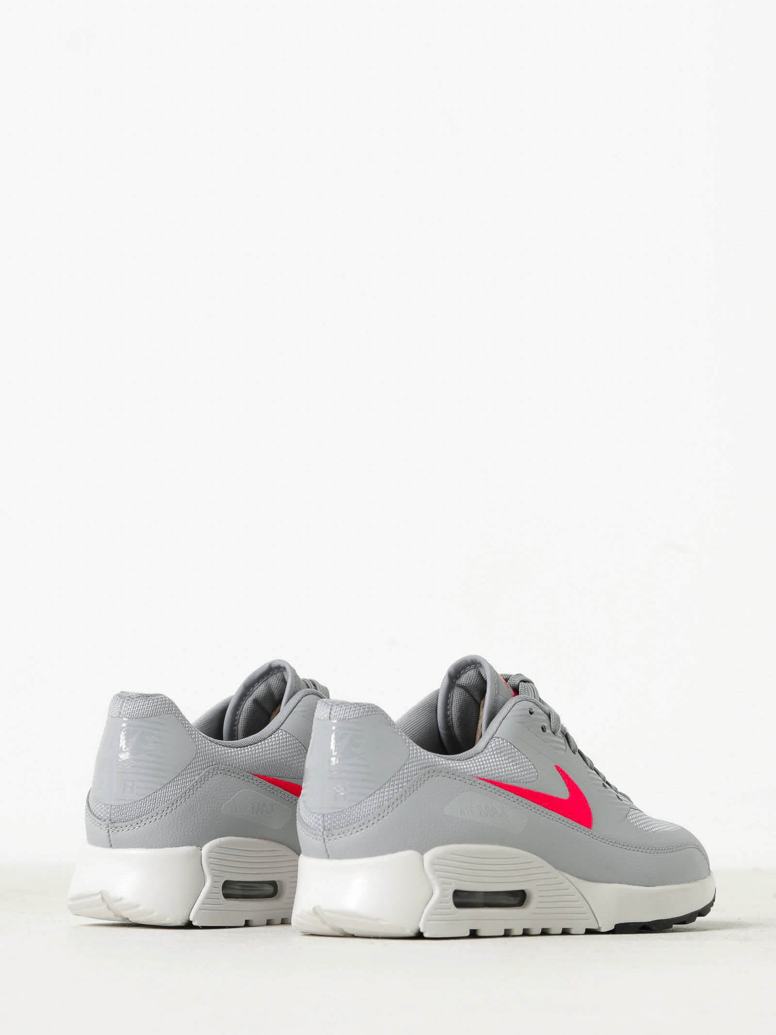 Womens Air Max 90 Ultra 2.0 Sneakers in Grey & Bright Pink