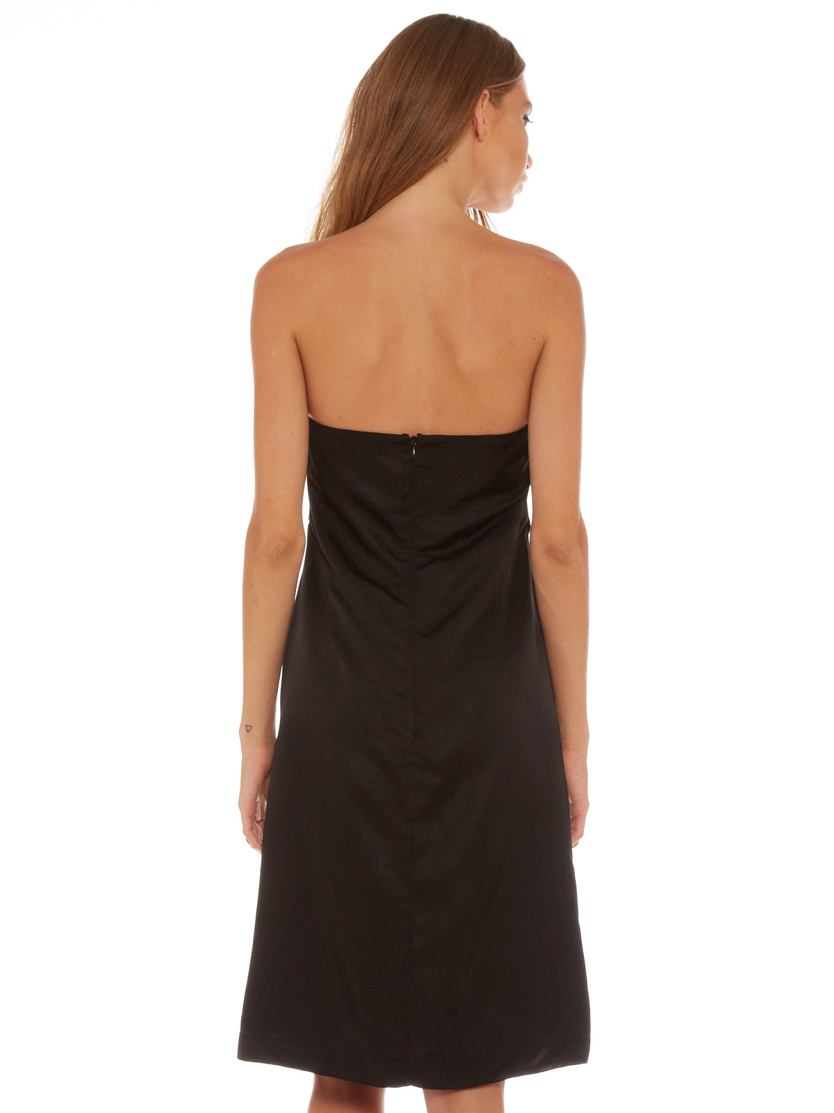 Strapless A-Line Dress in Black