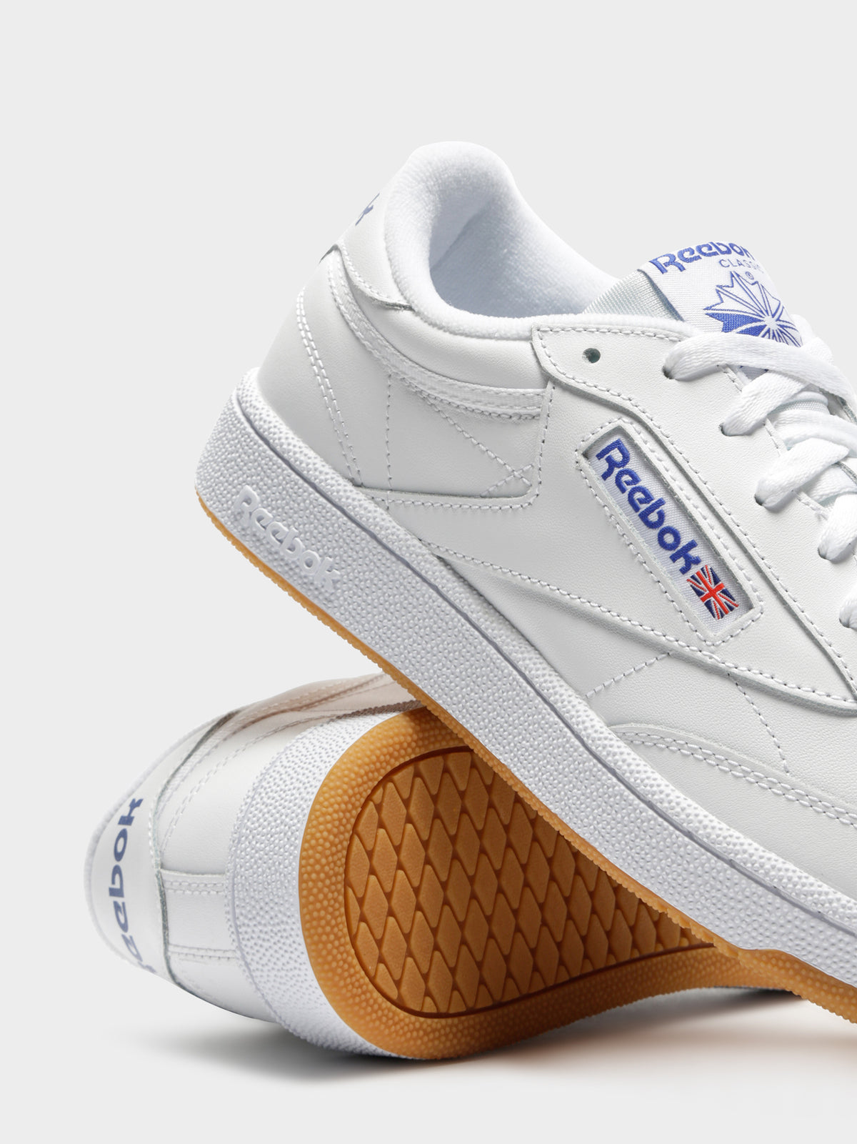 Unisex Club C 85 Sneakers in White &amp; Blue